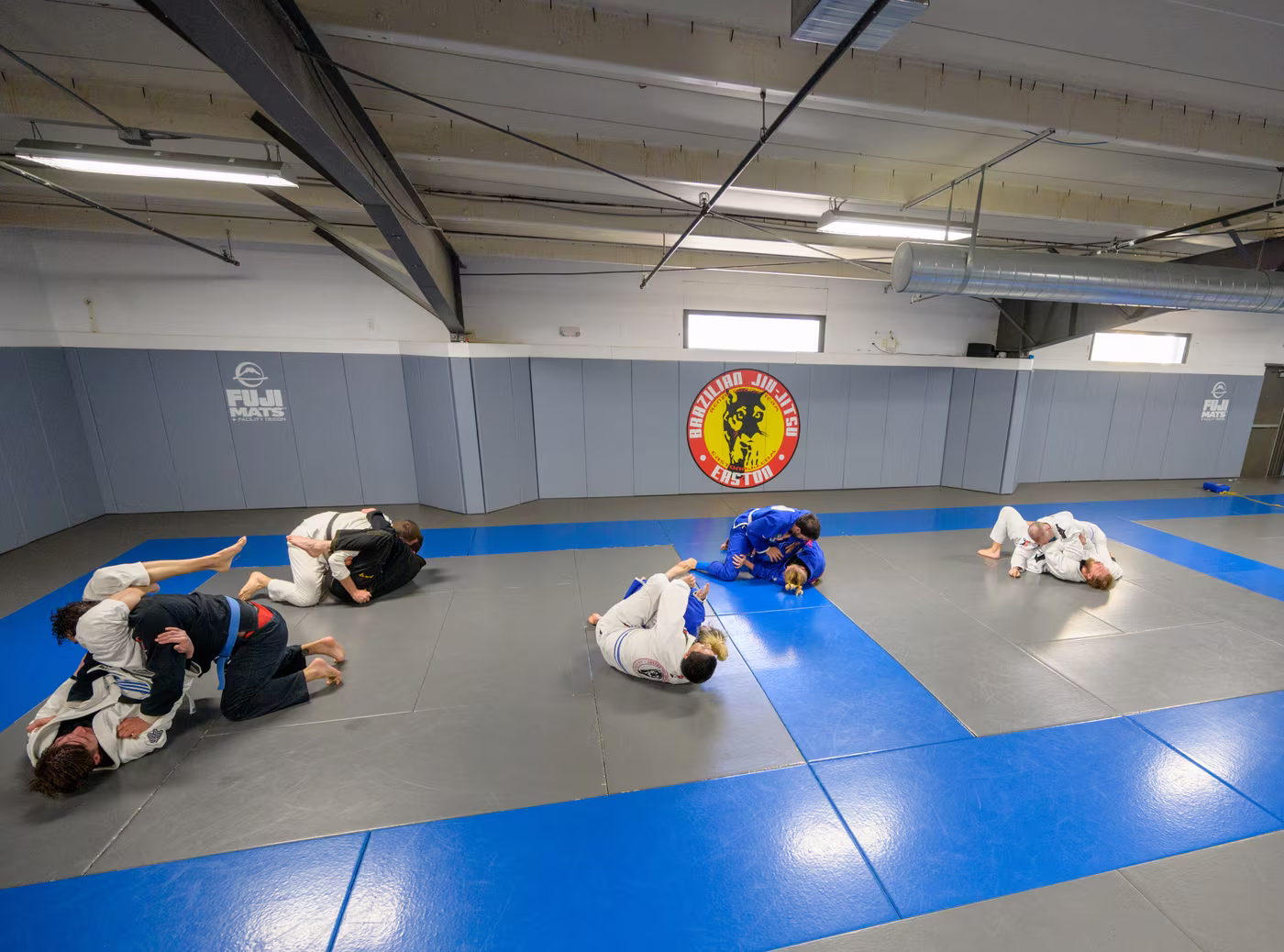 The Jiu Jitsu mats at Easton Boulder