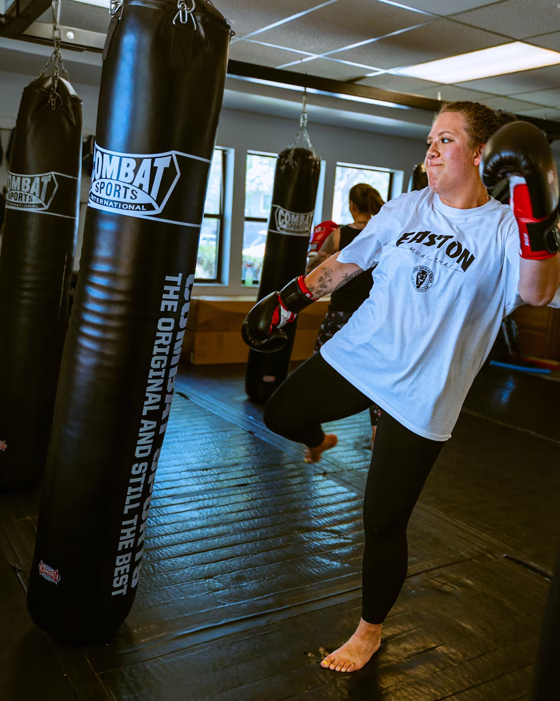 Kickboxing training at Easton Longmont