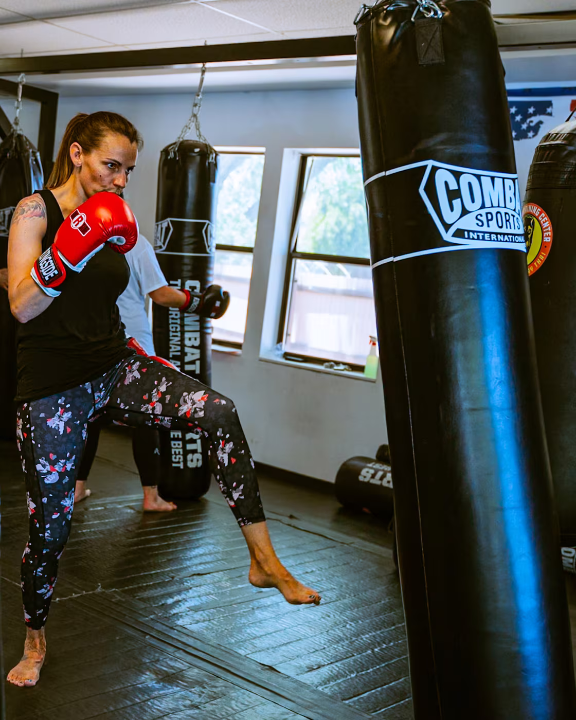 Kickboxing training at Easton Longmont