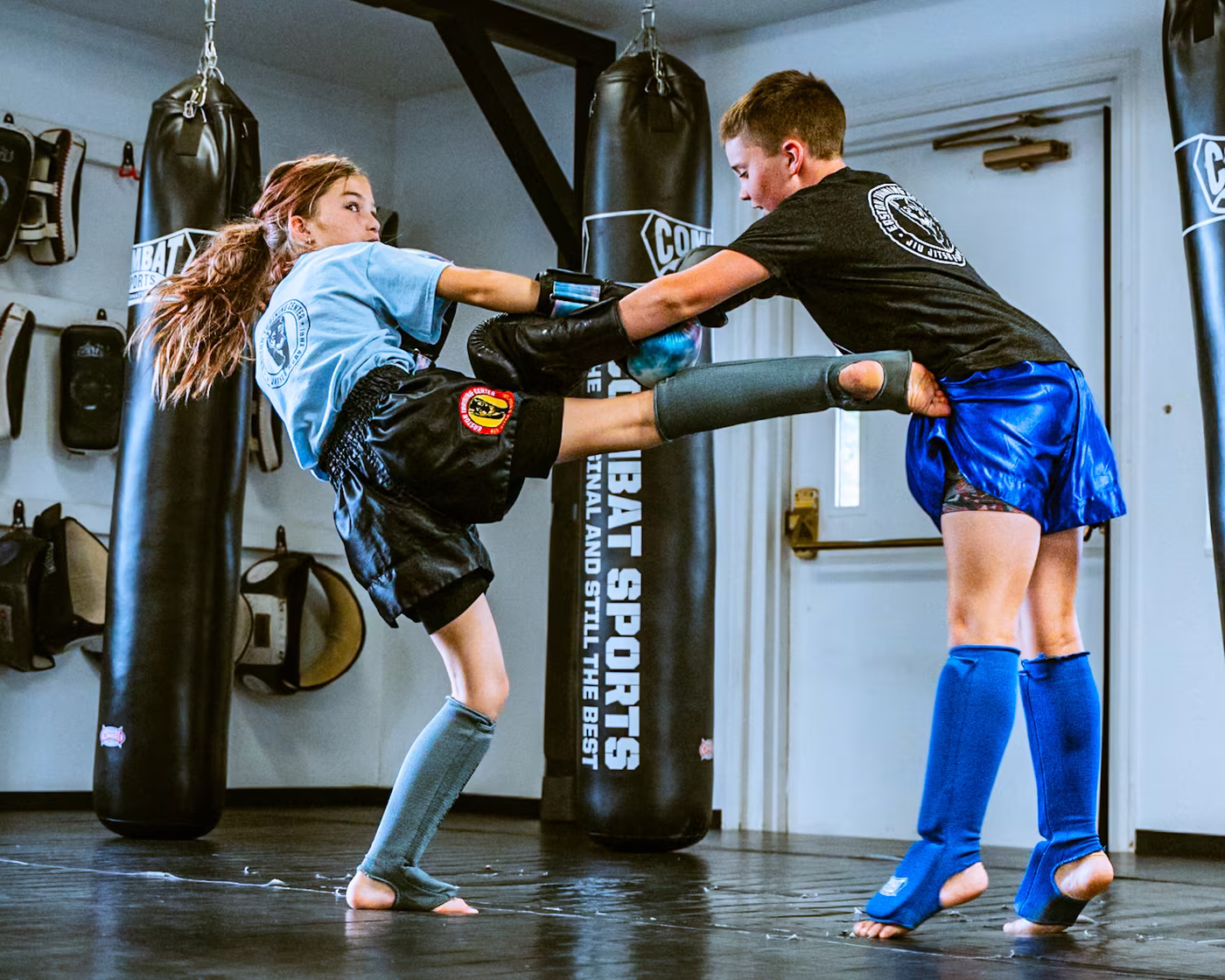 Kids Muay Thai class at Easton Longmont
