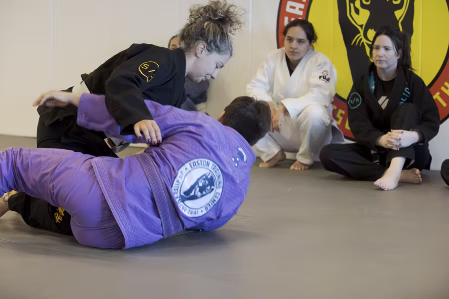 Women’s jiu-jitsu class at Easton Lowry