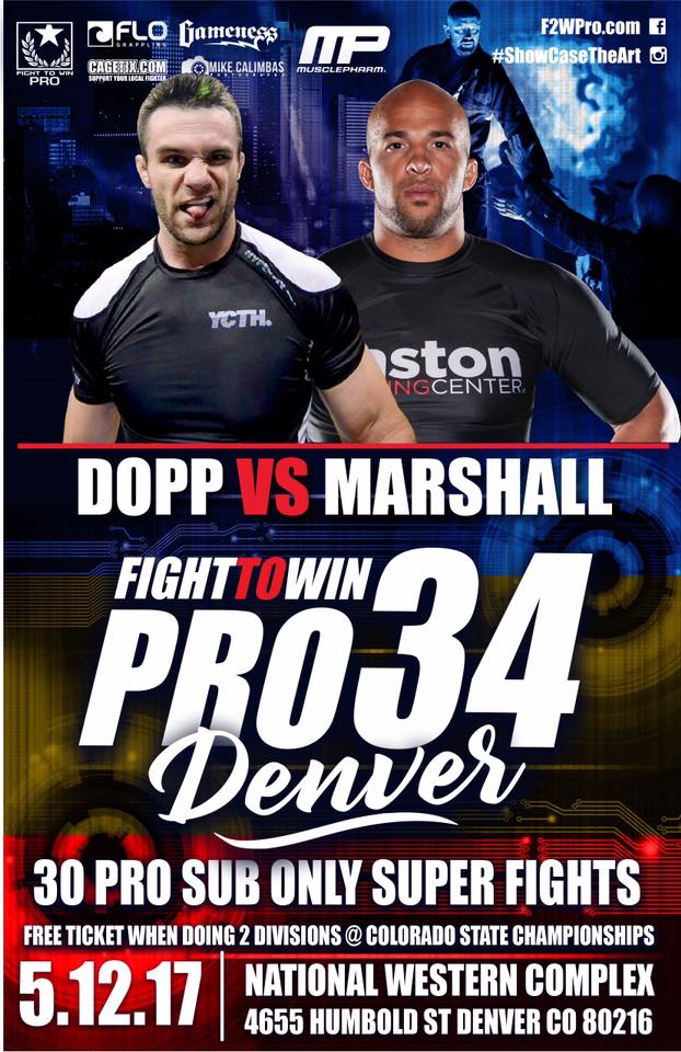 F2W Pro BJJ poster featuring Eliot Marhsall