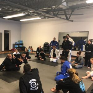 Littleton BJJ class with Professor Peter and Eliot