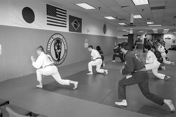 An image of a Brazilian Jiu-Jitsu class at Easton Training Center in Centennial, Colorado.