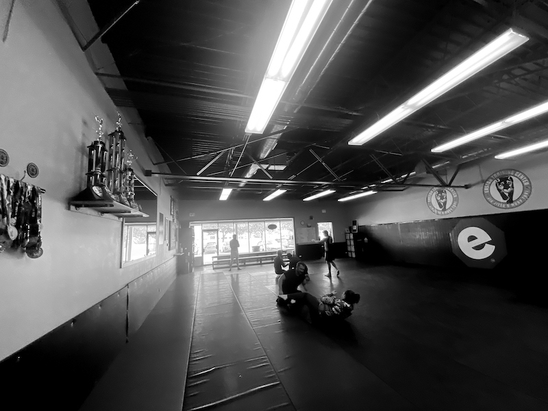 An image of the mat space used for Brazilian jiu-jitsu classes for kids and adults at Easton Training Center in Littleton, Colorado.