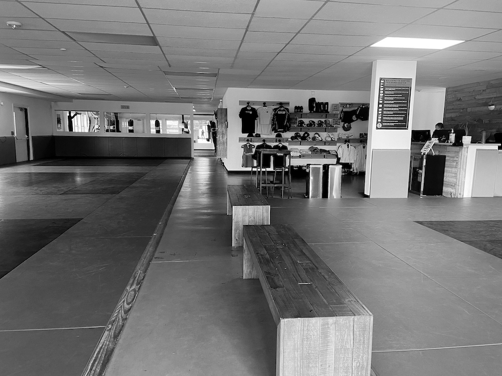 An image of the inside mat space for Brazilian Jiu Jitsu and Kickboxing classes at Easton Training Center, in Longmont, Colorado.