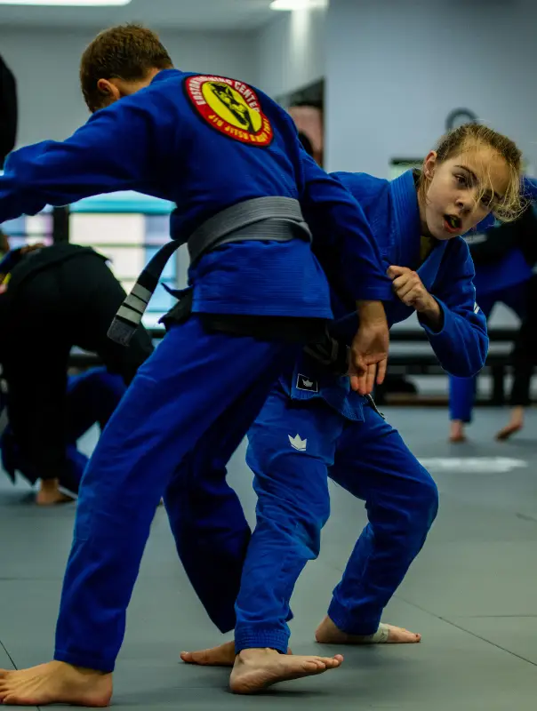 Kids training Brazilian Jiu Jitsu