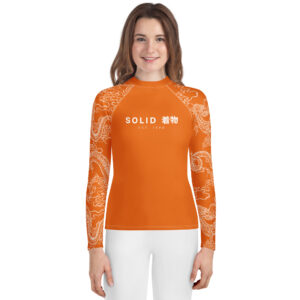 Orange Belt Youth Rash Guard (Ages 8+)