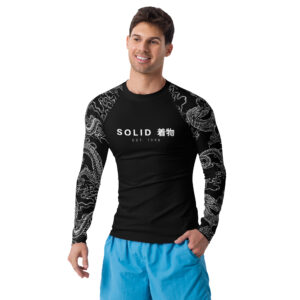 Men's Black Belt Adult Rash Guard