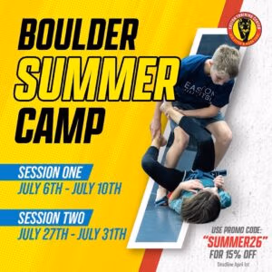 Flyer for kids summer camp in Boulder, Colorado