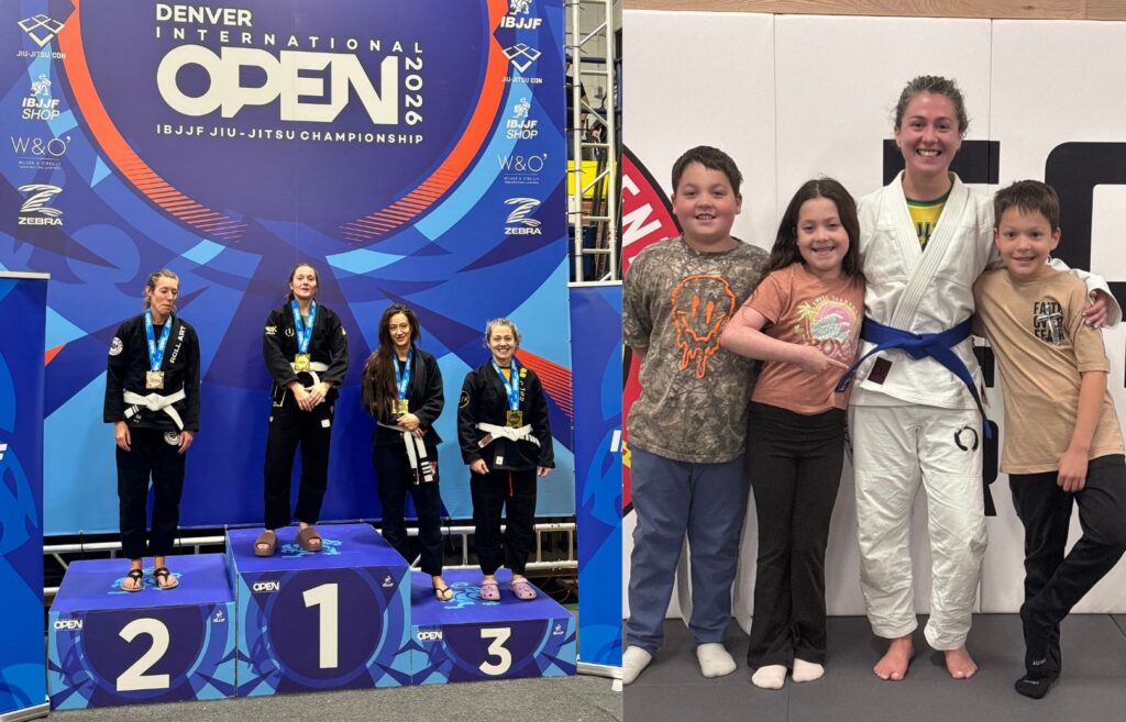Marta Spirk on the podium at the Denver open, reflecting on what competition is actually for