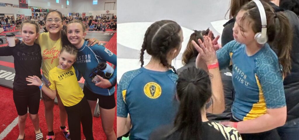 Jiu Jitsu friendships with Easton kids BJJ competitors