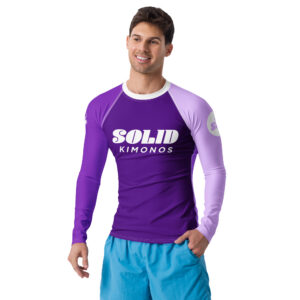 Easton Adult Purple Belt Color Block Rash Guard