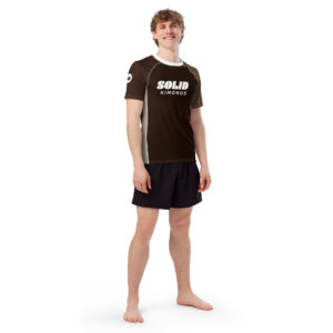 Easton Adult Brown Belt Short Sleeve Rash Guard