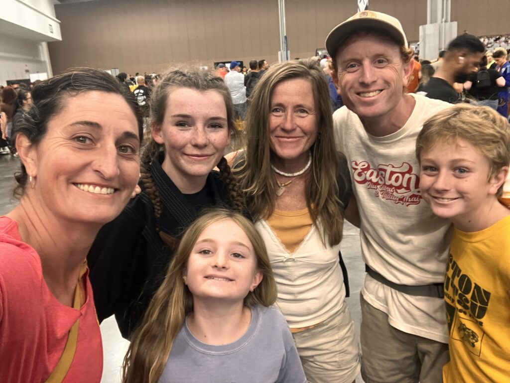 Neal Ritter with his family and friends at a Jiu Jitsu tournament