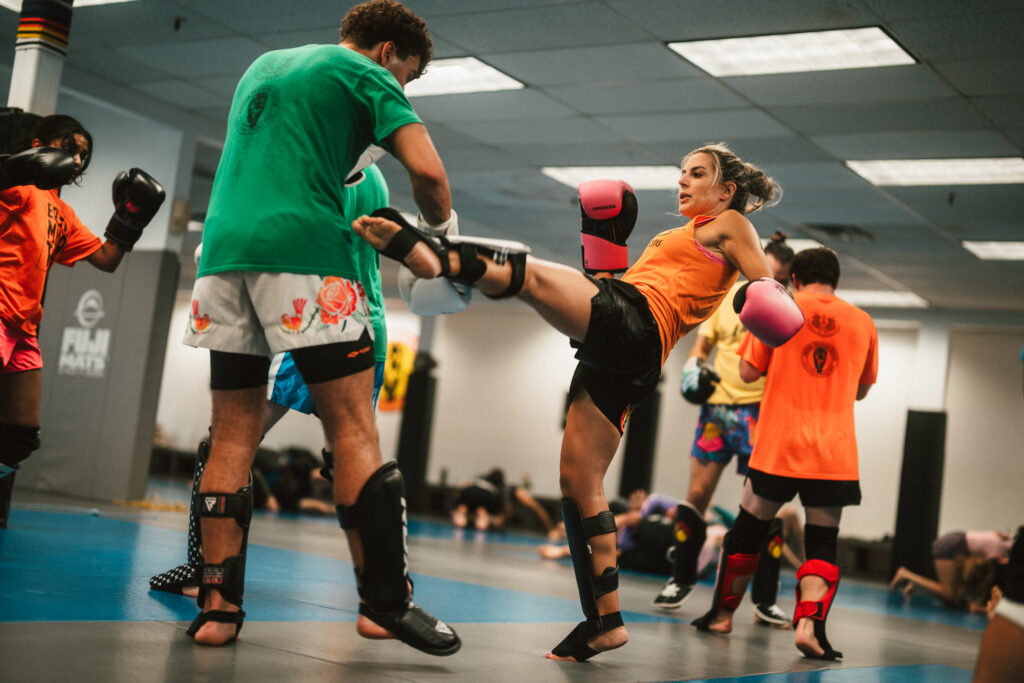 fascia connections allow a woman to execute a roundhouse kick