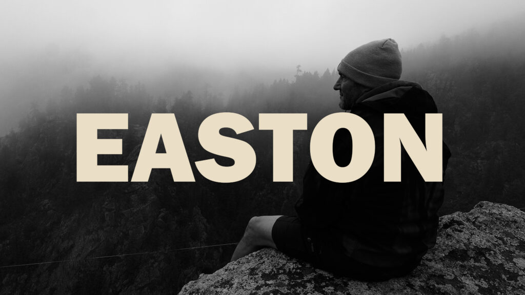 The Easton Documentary poster image featuring Amal Easton with Easton text overlaid in white
