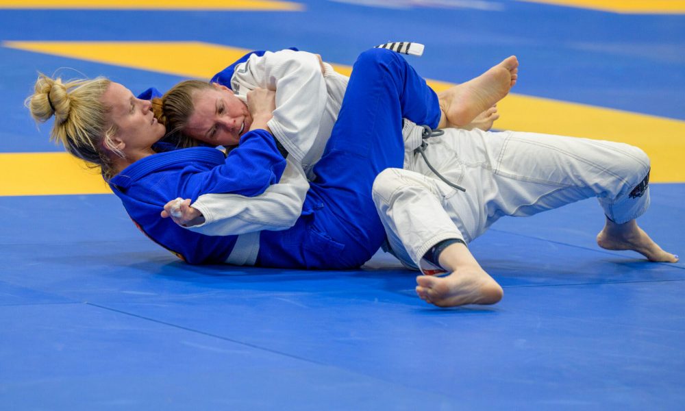 two women competing in the gi at Denver Open