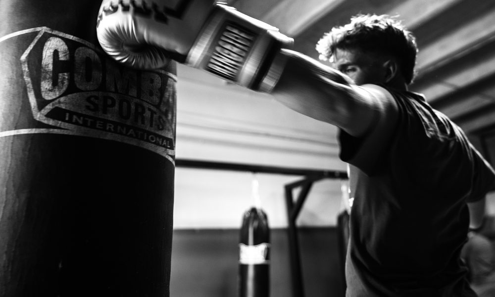 An image of a Kickboxing lesson at Easton Training Center in Colorado.